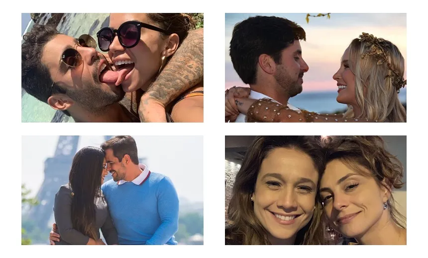 É o amor... famosos celebram "Dia dos Namorados" na web; confira