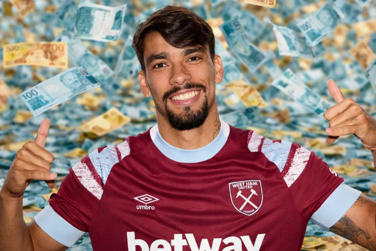 s 42 milh&otilde;es de euros, pouco mais de R$ 260 milh&otilde;es, fazem a transfer&ecirc;ncia de Lucas Paquet&aacute; para o Flamengo ser mais cara que o valor de todo elenco do Vit&oacute;ria somado. Foto: Criada com IA