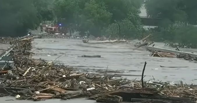 Enchentes no Texas. Foto: Reprodução | YouTube Globonews