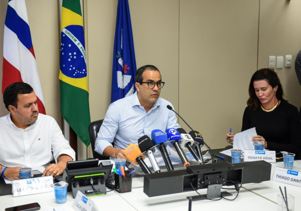 Sob urgência e sem valor do subsídio, Bruno Reis envia projetos para Câmara; Foto: Betto Jr./ Secom PMS