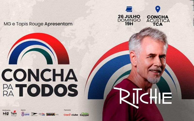 Agenda de Salvador recebe Ritchie em um show que re&uacute;ne sucessos como 
