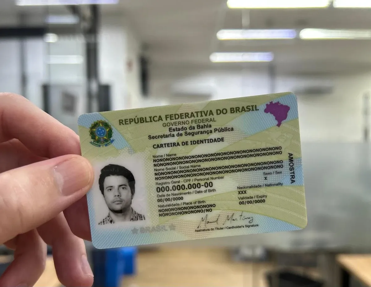 Bahia passa a emitir nova carteira de identidade em cartão; veja valor e como funciona