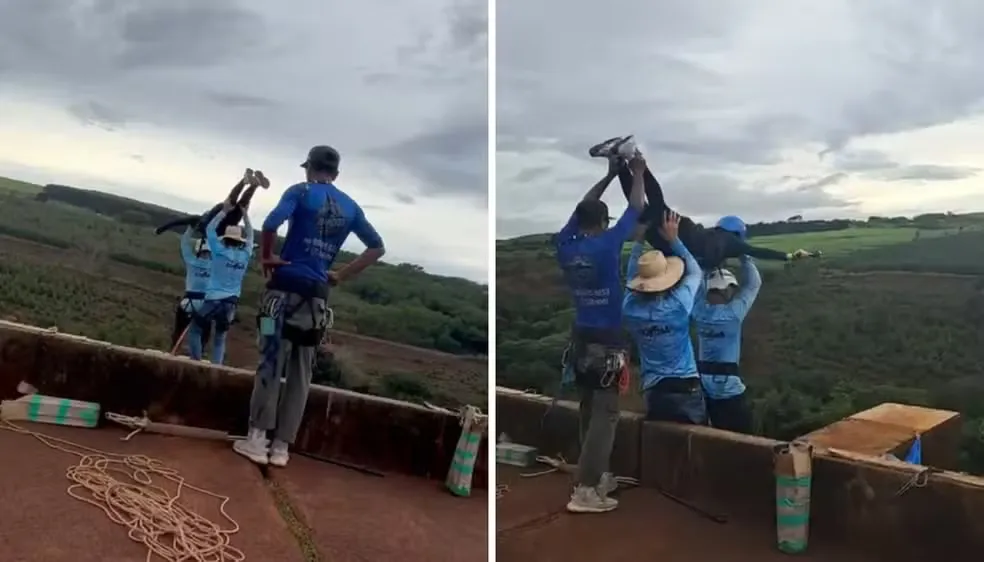 VÍDEO: jovem morre em salto de rope jump após falha em equipamento