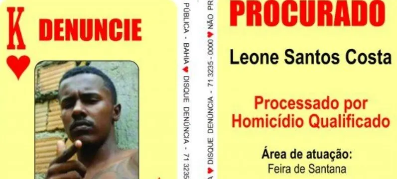 BARALHO DO CRIME: Feirense acusado de homicídio, ‘Rei de Copas’ é preso em Sergipe