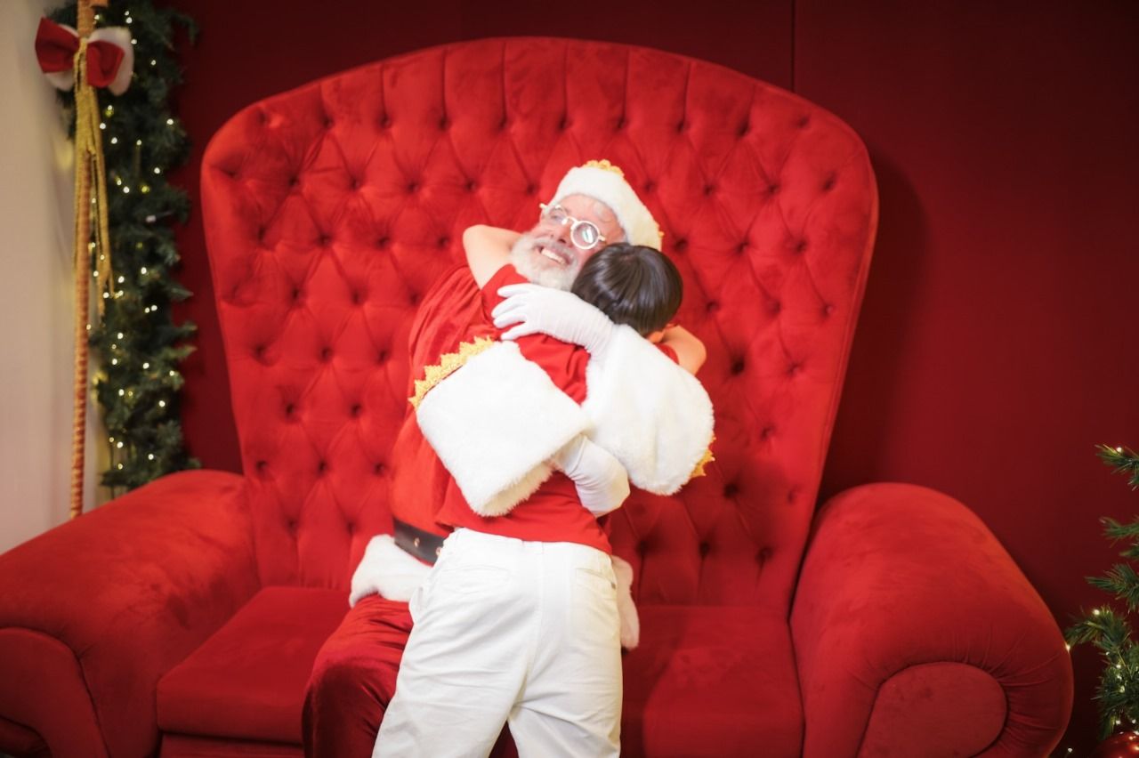 Papai Noel no Shopping Barra. | Foto: Roberto Abreu.