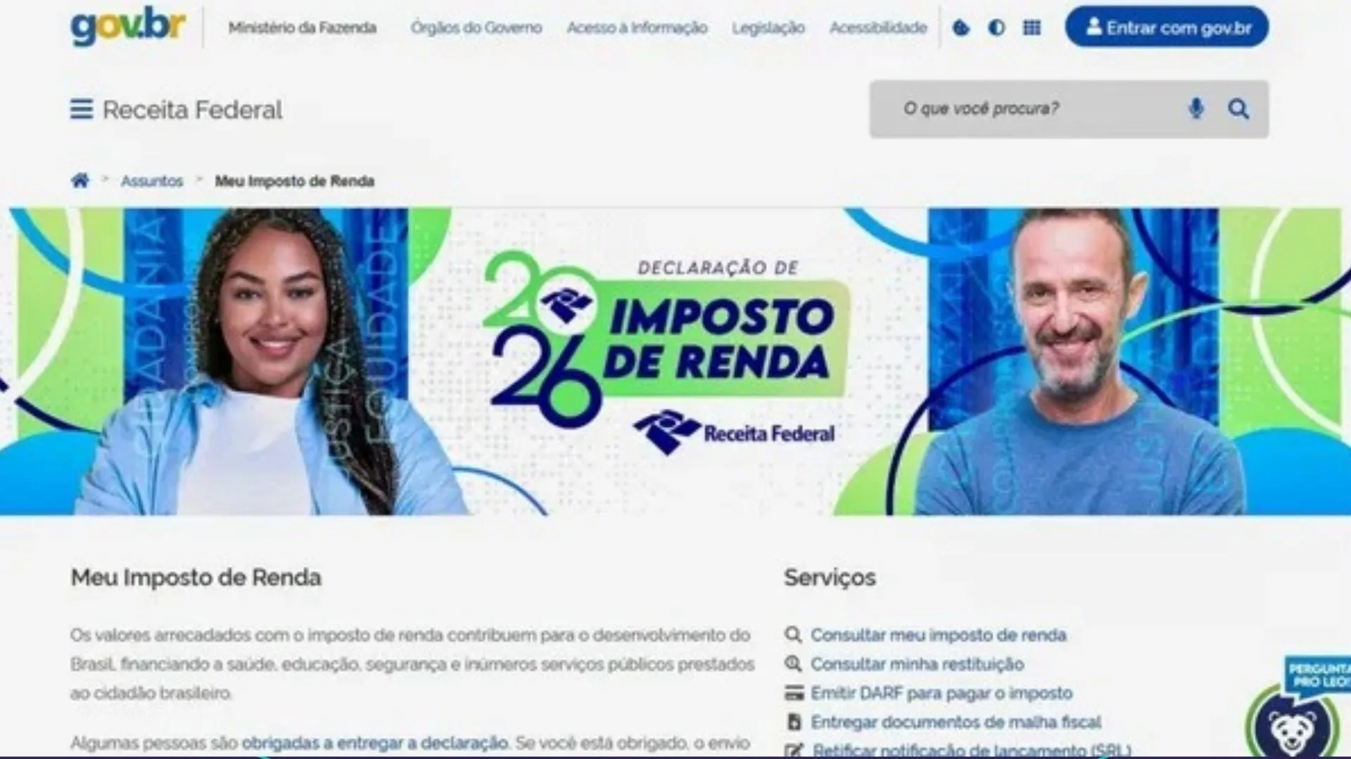 Onde fazer a declaração do Imposto de Renda 2026