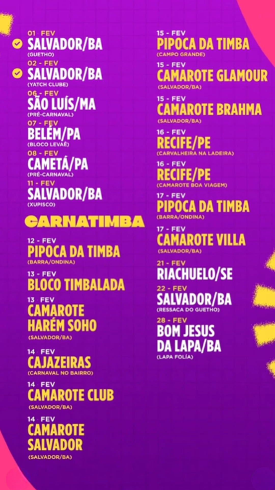 Agenda da Timbalada | Reprodu&ccedil;&atilde;o/Instagram