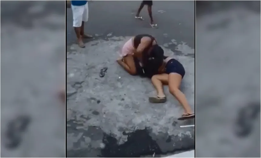 Video mostra momento que mulher morre após receber soco em briga
