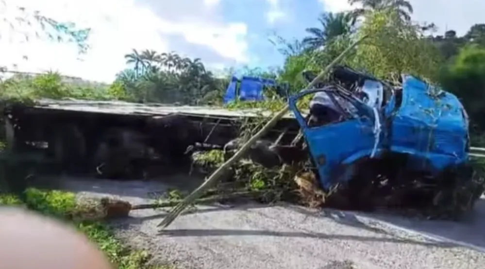 Motorista morre após ser atropelado pelo próprio caminhão na BR-324
