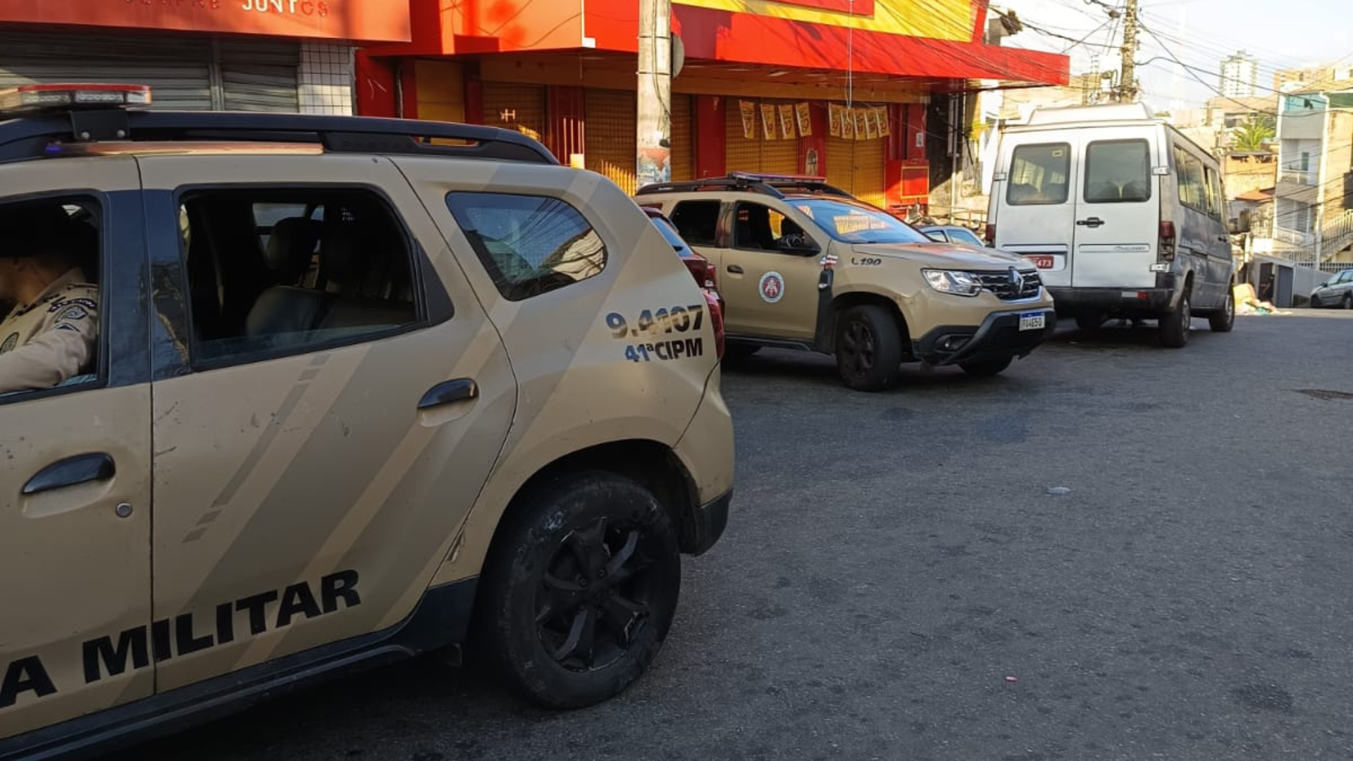 Tiroteio no Engenho Velho da Federação. Foto: TV Aratu 