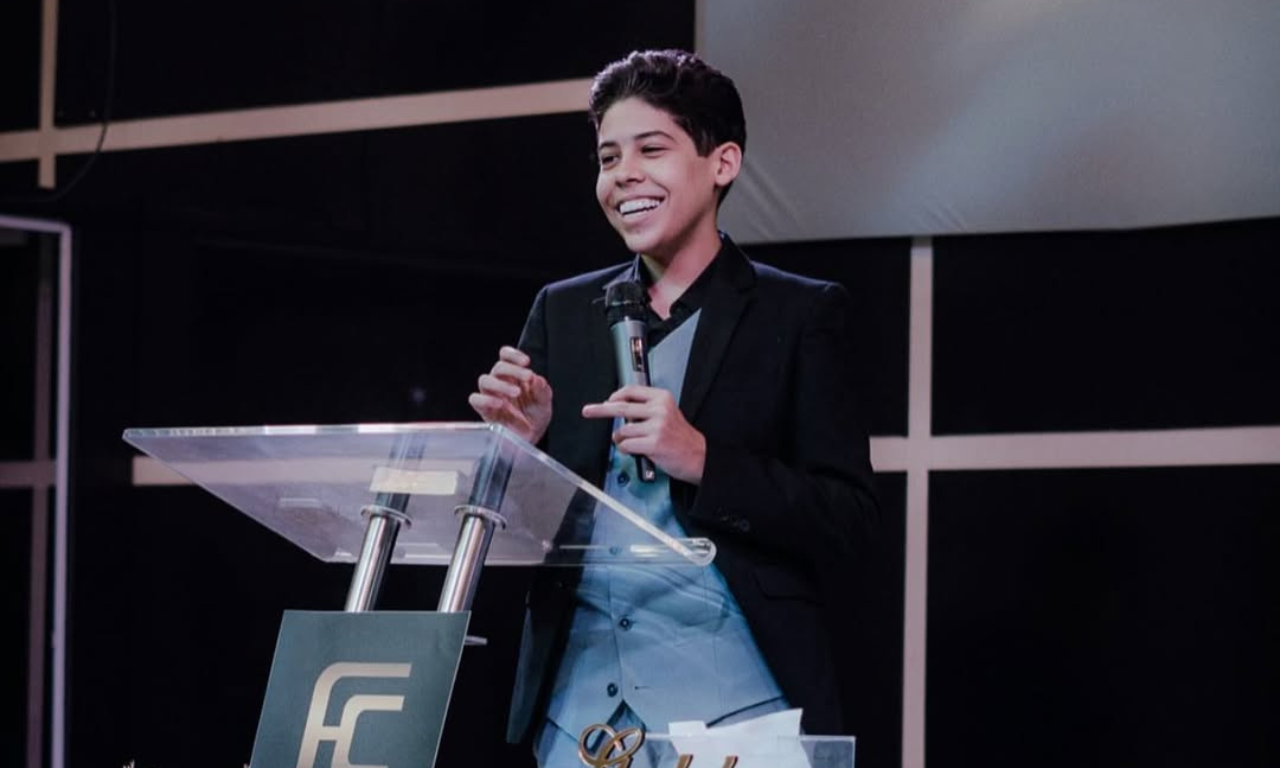 Pastor de 15 anos é proibido de pregar em cultos. Foto:redes sociais | @missionariomigueloliveira 