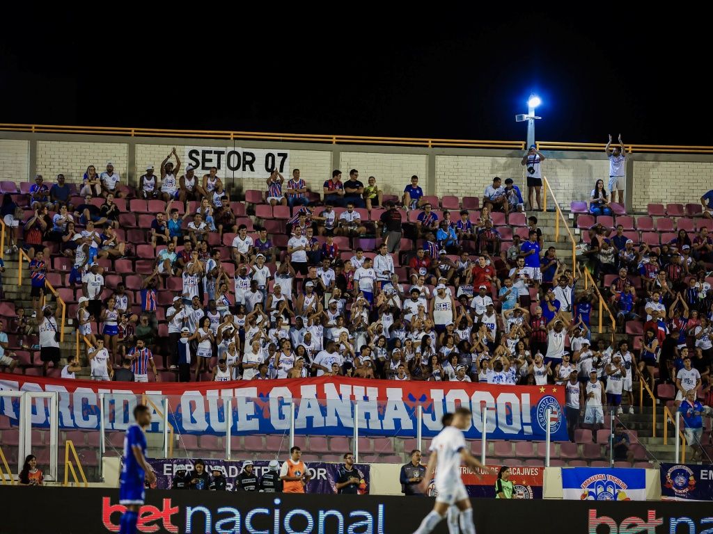 Apesar da derrota, o Bahia lidera o Grupo B da Copa do Nordeste.Foto: Letícia Martins/EC Bahia