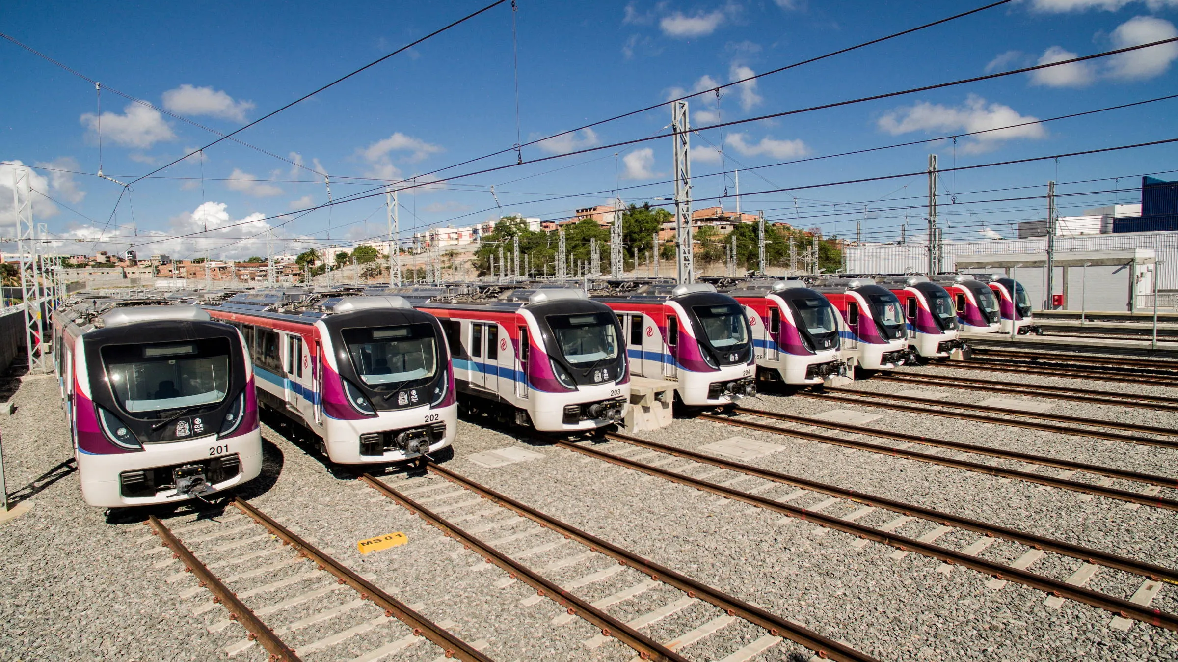 Imagem de metrô em Salvador 