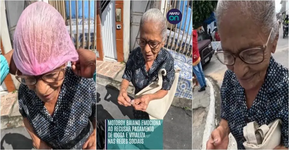VÍDEO: motoboy recusa pagamento de passageira idosa e recebe elogios nas redes sociais