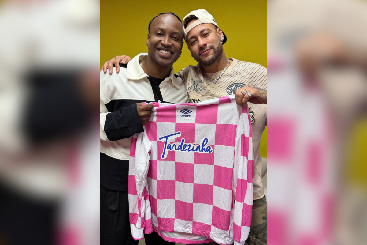 Neymar e Thiaguinho.| Foto: Repordu&ccedil;&atilde;o rede social 