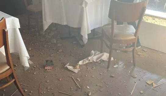Estrutura de concreto desaba sobre mesa de turistas no restaurante Amado, em Salvador; empresa se pronuncia 