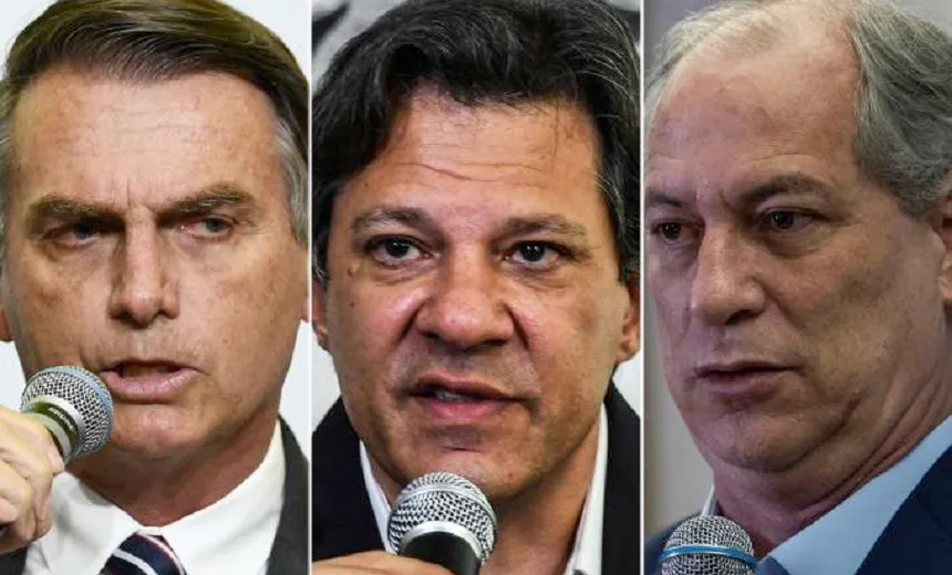 Bolsonaro tem 28% das intenções de voto, Haddad tem 16% e Ciro 13%, segundo Datafolha