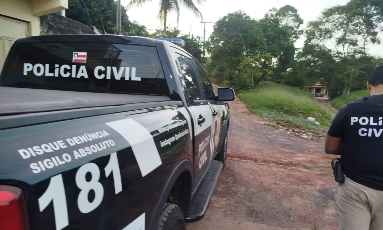 Investigado por aliciamento de menores na internet é preso na Bahia.Foto: PCBA