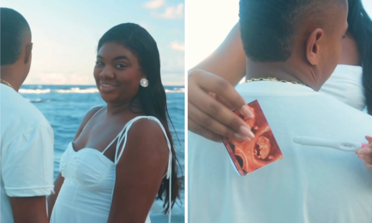 Raquel Brito gr&aacute;vida. Foto: Redes sociais