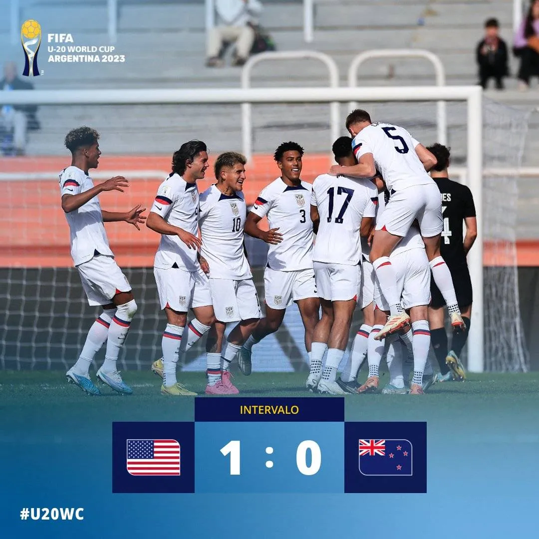 EUA goleiam Nova Zelândia e vão às quartas do Mundial Sub-20