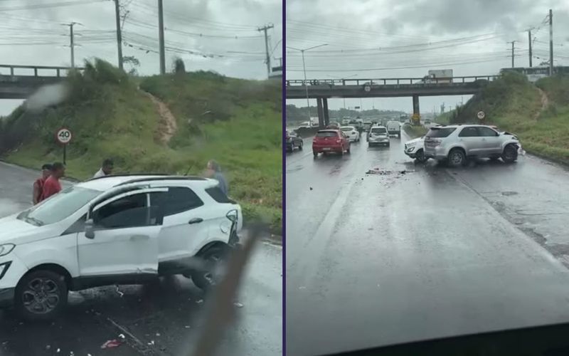 Em casos de congestionamento na BR-324, a recomenda&ccedil;&atilde;o &eacute; manter a calma e respeitar o fluxo da via/Foto: Leitor/Aratu On&nbsp;