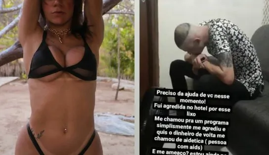 Mulher trans acusa influenciador baiano de agressão durante programa sexual e divulga suposta conversa dele admitindo crime 
