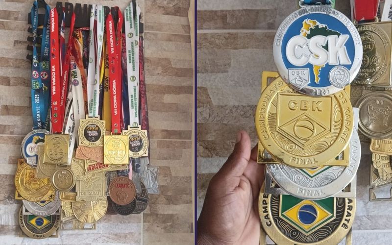 A hist&oacute;ria de Adailton Santana tamb&eacute;m est&aacute; ligada &agrave; academia Askalin, espa&ccedil;o onde iniciou sua forma&ccedil;&atilde;o no karat&ecirc; e para onde retornou depois de oito anos afastado dos tatames/Foto: Redes Sociais&nbsp;