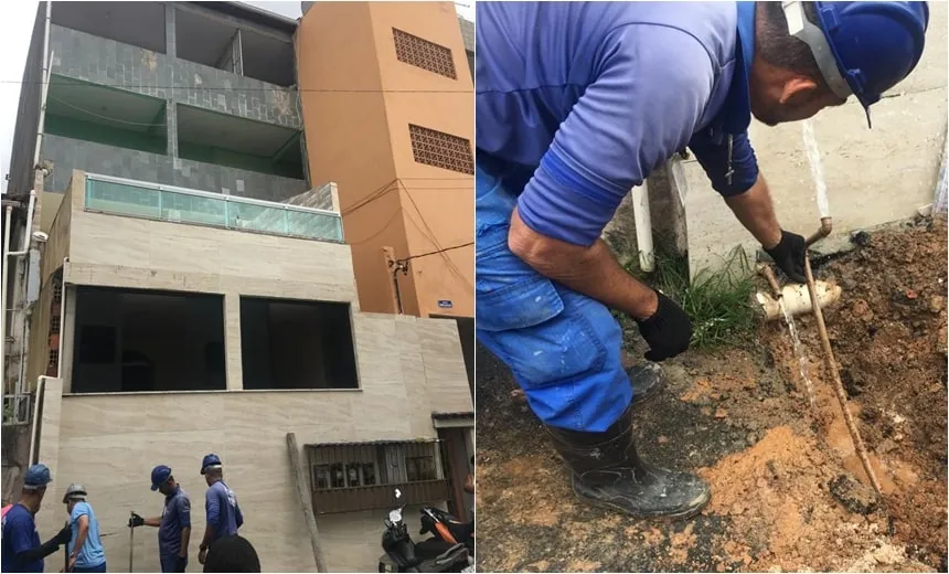 Prédios em Sussuarana e Arraial do Retiro são flagrados com “gato” de água