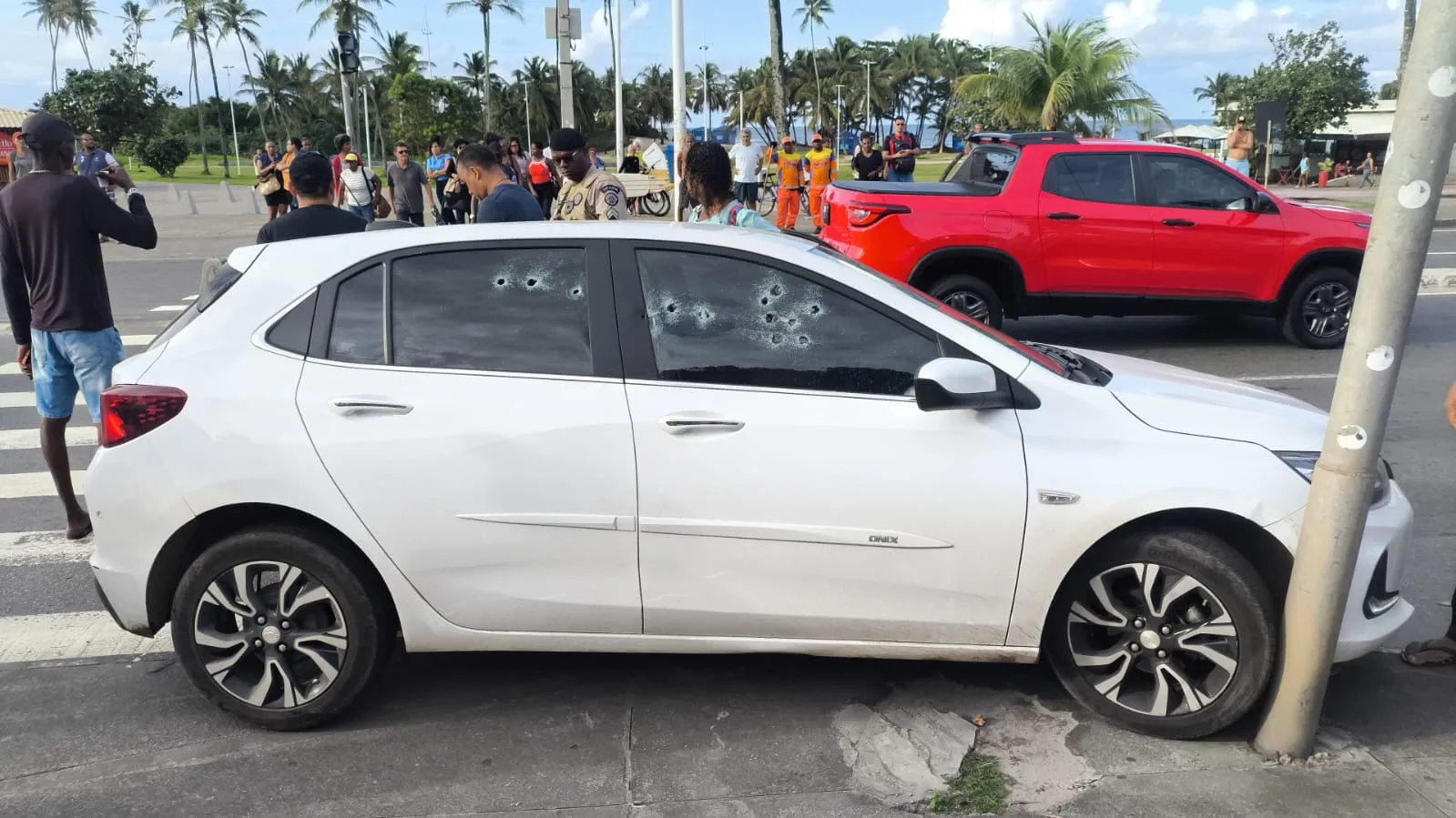 Tentativa de homicídio em Salvador. Foto: Leitor Aratu On 