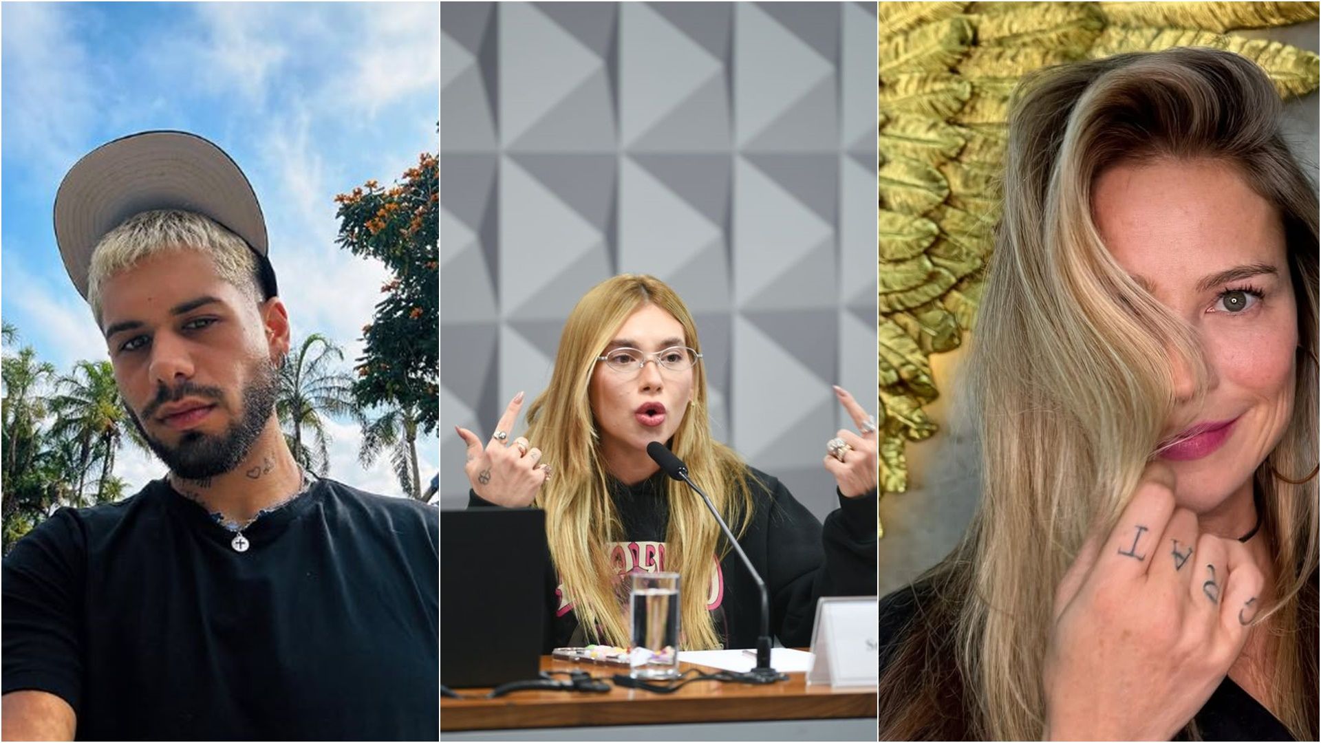 Zé Felipe sai em defesa de Virgínia Fonseca. Foto: Redes Sociais / Edilson Rodrigues/Agência Senado