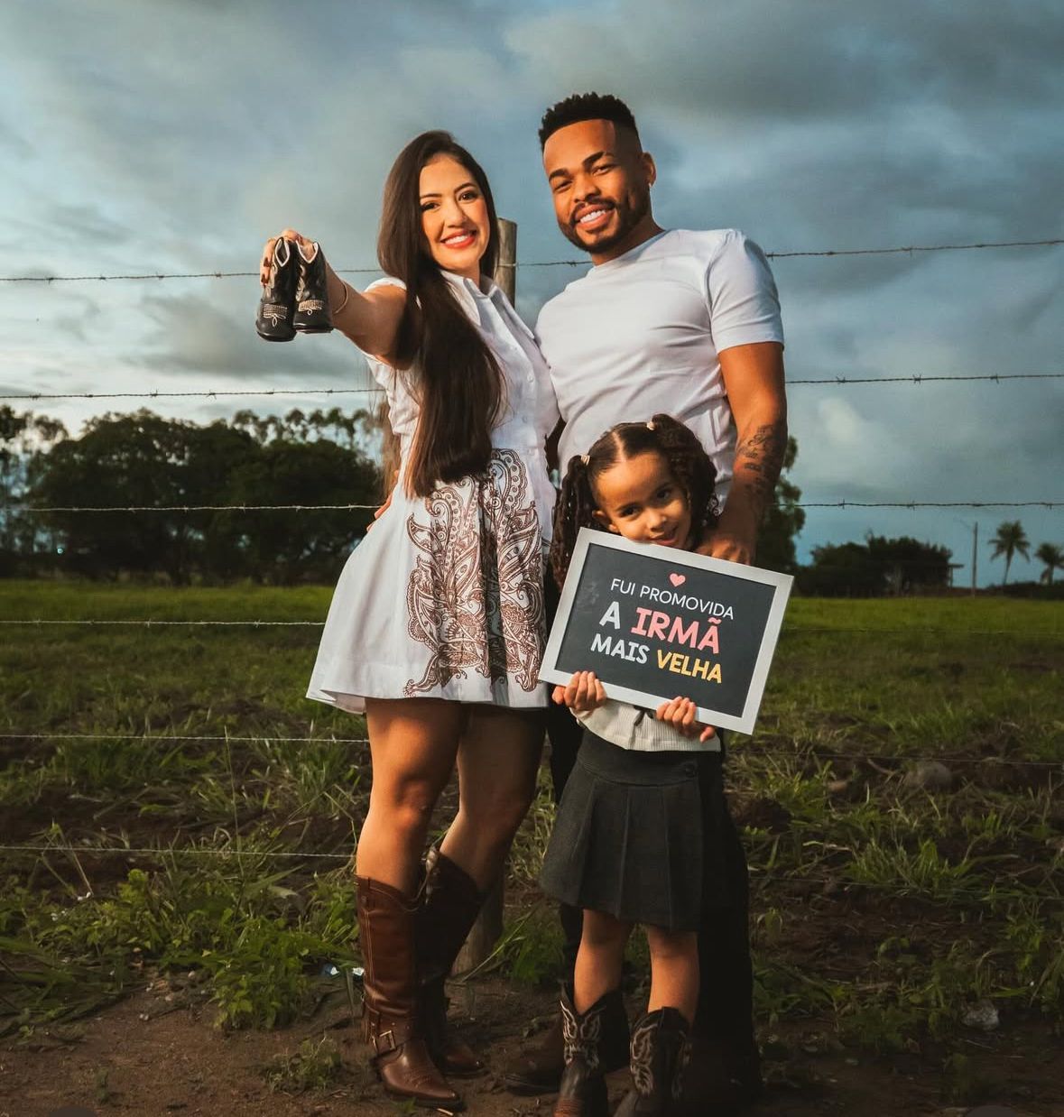 Cristian Bell aguarda a chegada do segundo filho, fruto do relacionamento com a atual namorada, Ana Carla. | Foto: Redes Sociais
