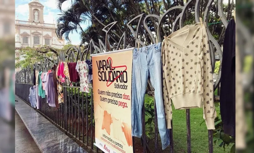 Primeira edição do "Varal Solidário" acontece neste sábado em Salvador; conheça