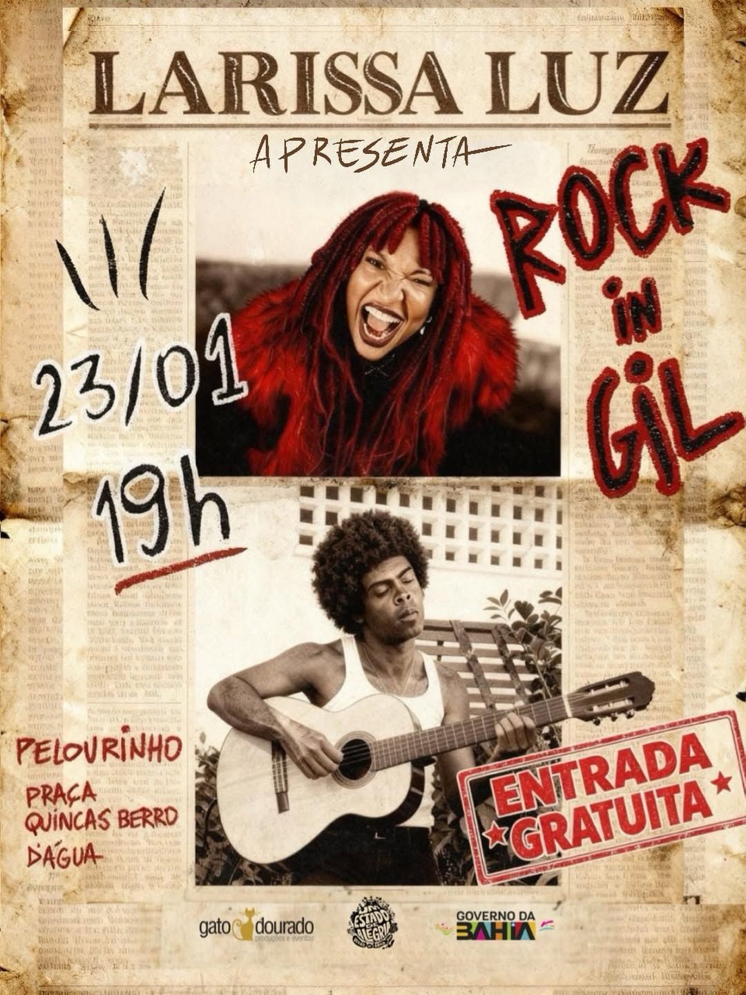 Larissa Luz apresenta Rock in Gil em Salvador