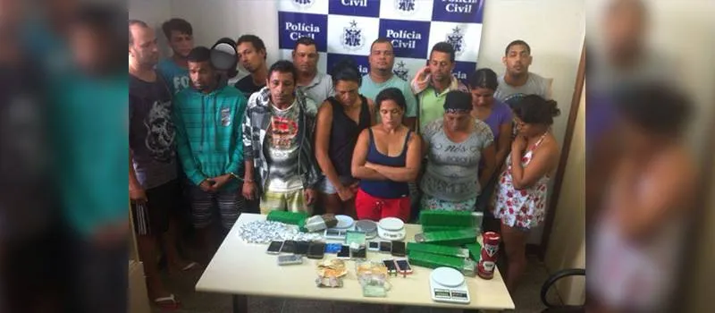 TRÁFICO: Quadrilha é desarticulada e 15 pessoas são presas em operação da Polícia Civil na Bahia e Sergipe