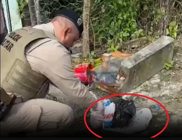  corpo de um beb&ecirc; foi encontrado dentro de um saco pl&aacute;stico na tarde desta ter&ccedil;a-feira (30), em um terreno abandonado em S&atilde;o Sebasti&atilde;o do Pass&eacute;. | Reprodu&ccedil;&atilde;o: Al&ocirc; Juca