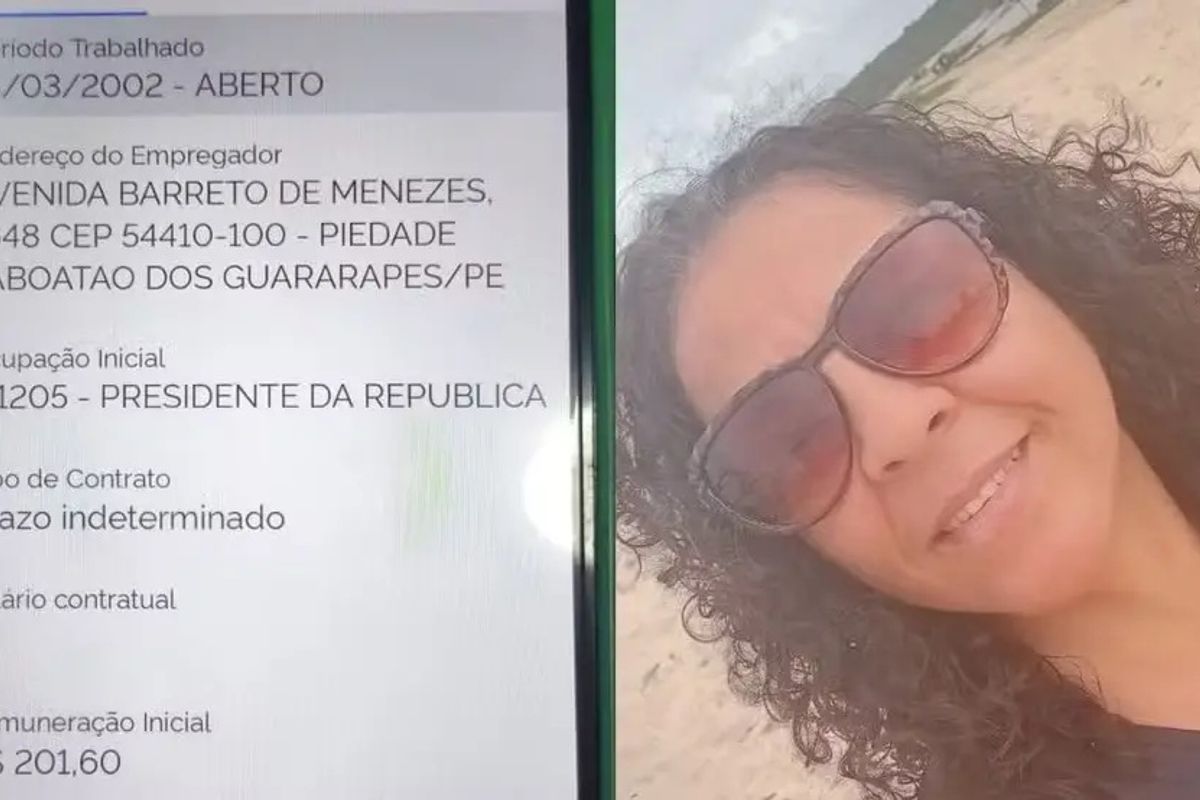 T&eacute;cnica de enfermagem tem cargo de presidente da rep&uacute;blica. Foto: Reprodu&ccedil;&atilde;o | Di&aacute;rio do Nordeste