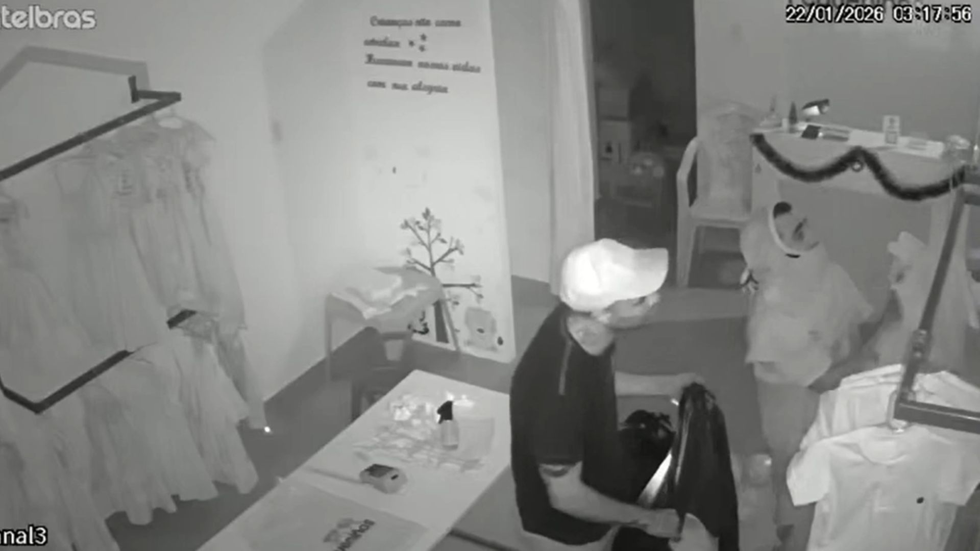 loja de roupas infantis é arrombada em Feira de Santana. Foto: Redes sociais