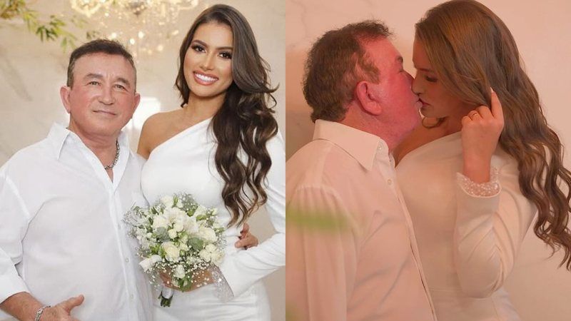 Esposa de Amado Batista rebate crítica com elegância.  /  Foto: Reprodução / Instagram; Junior Souza / Victor Hugo