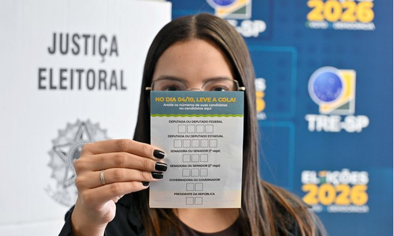 Eleições 2026: veja a ordem de votação na urna eletrônica e prepare sua colinha. Foto: Divulgação