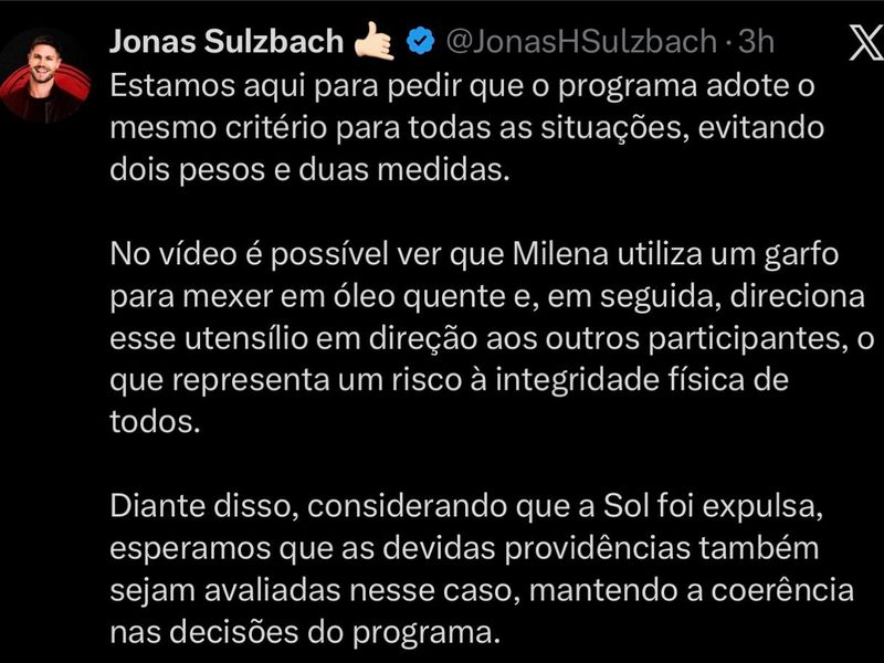 A decis&atilde;o da produ&ccedil;&atilde;o, caso aconte&ccedil;a, n&atilde;o se baseia apenas nas imagens exibidas ao p&uacute;blico. A equipe do programa analisa outros &acirc;ngulos e &aacute;udios captados 24 horas por dia dentro da casa/Foto: Redes Sociais