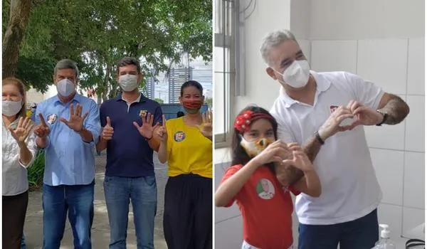 Segundo turno: candidatos à prefeitura de Feira de Santana votam acompanhados de apoiadores e familiares