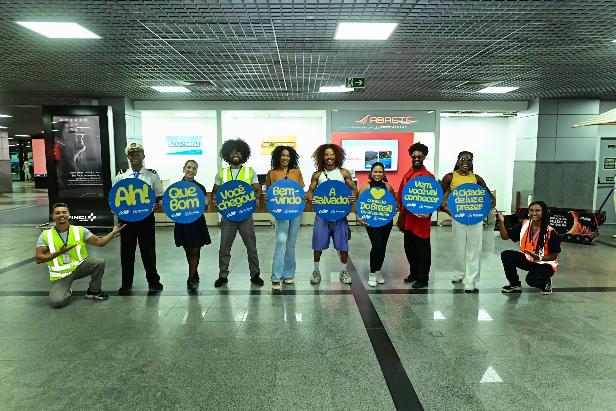 Coreografia de Carnaval no aeroporto de Salvador. Foto: Jeffeson Peixoto Secom 