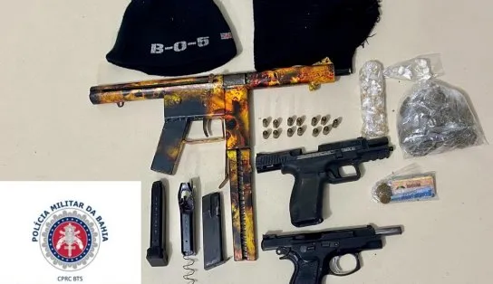 Três suspeitos morrem em confronto com a polícia na Divineia, em Salvador; submetralhadora foi apreendida