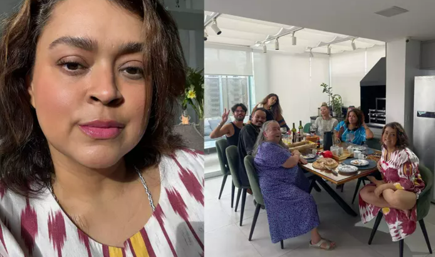Após internação, Preta Gil reaparece cercada de carinho e fé em almoço de Páscoa.  /  Foto: Rede Socia Preta Gil
