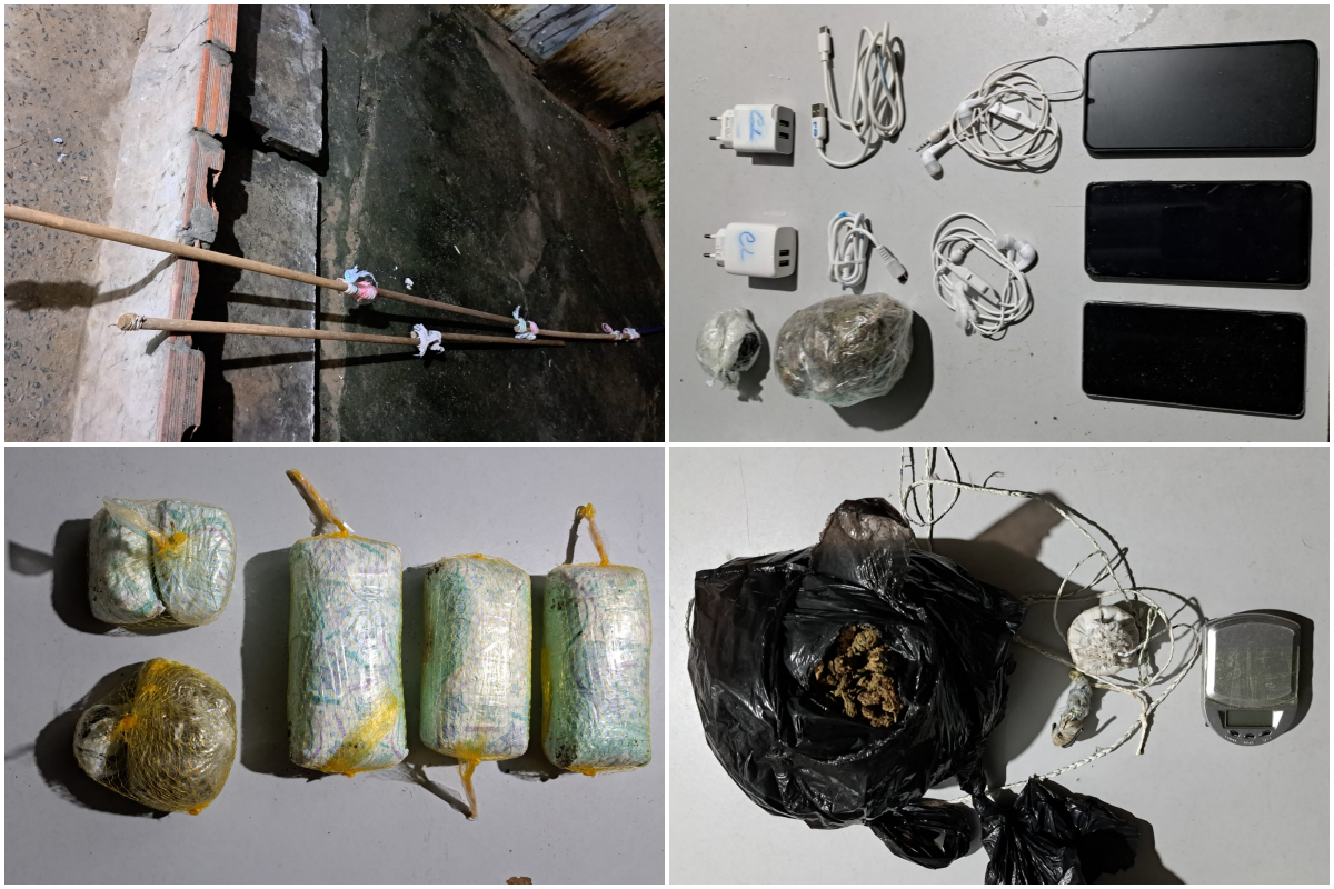 PM descobre detentos &lsquo;pescando&rsquo; drogas e celulares em pres&iacute;dio de Salvador. Foto: PMBA