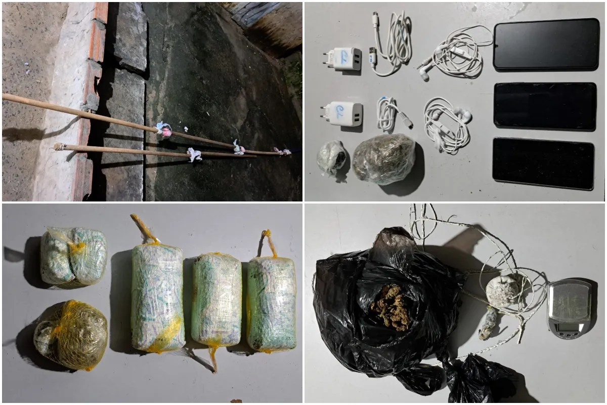 PM descobre detentos ‘pescando’ drogas e celulares em presídio de Salvador