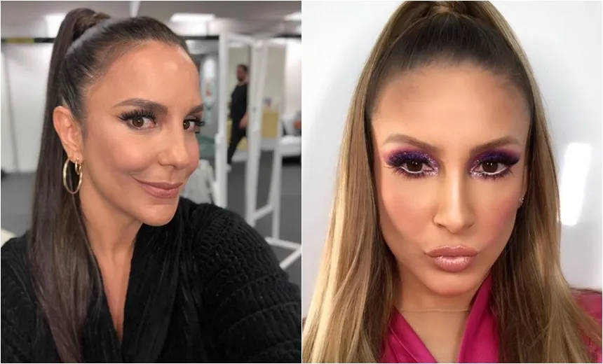 Claudia Leitte usa look parecido com o usado por Ivete no Carnaval em 2017; compare