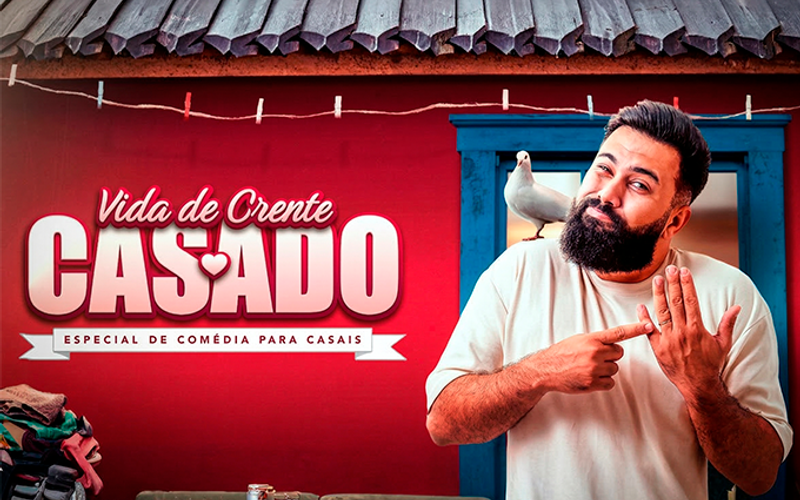 Humorista aborda os desafios e situa&ccedil;&otilde;es inusitadas do casamento crist&atilde;o/Foto: Divulga&ccedil;&atilde;o&nbsp;