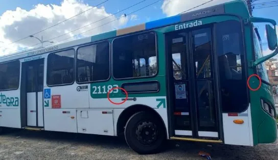 Terror no asfalto! Bandidos "tiram a manhã" para atacar ônibus em Salvador e disparam até tiros contra um dos coletivos 