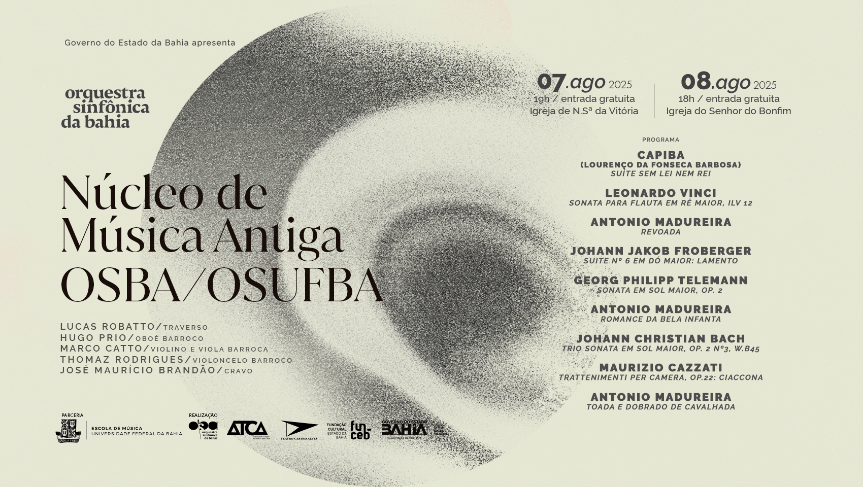 O repertório dos concertos promove um diálogo entre composições do barroco europeu e peças do Movimento Armorial. | Foto: Divulgação